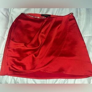 Forever 21 Vibrant Red Skirt